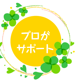 プロがサポート